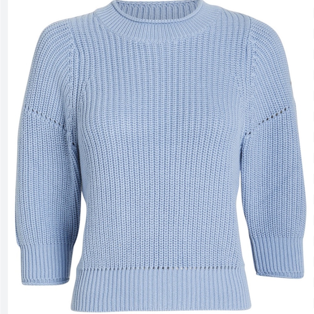 Frame Short Sleeve Knit Sweater
